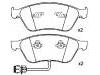 刹车片 Brake Pad Set:4D0 698 151 AB