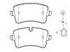 Pastillas de freno Brake Pad Set:4G0 698 451 A